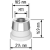 Керамический держатель сопла D21,4 (M11) для Raytools  арт.120515092A - st-e.info - Екатеринбург