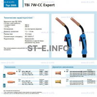 Горелка для полуавтоматической сварки TBi 7W-CC Expert, длина 5 m. - st-e.info - Екатеринбург