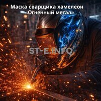 Маска сварщика хамелеон «Огненный метал» (YXE-718G PRO) - st-e.info - Екатеринбург