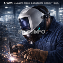 Маска сварщика Sparx с устройством подачи воздуха - st-e.info - Екатеринбург