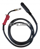 Сварочная горелка для полуавтомата QTB-500A длина кабеля 3 метра, евроадаптер - st-e.info - Екатеринбург