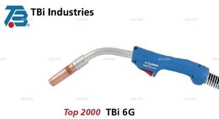 Горелка для полуавтоматической сварки TBI 6G-S-blue-ESG, длина 4 метра - st-e.info - Екатеринбург