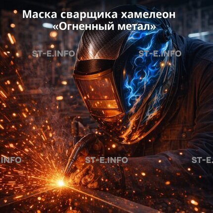 Маска сварщика хамелеон «Огненный метал» (YXE-718G PRO) - st-e.info - Екатеринбург