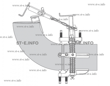 Центратор цепной однорядный Василёк СС-2TC для диаметров 100-530 синий для нержавеющей стали - st-e.info - Екатеринбург